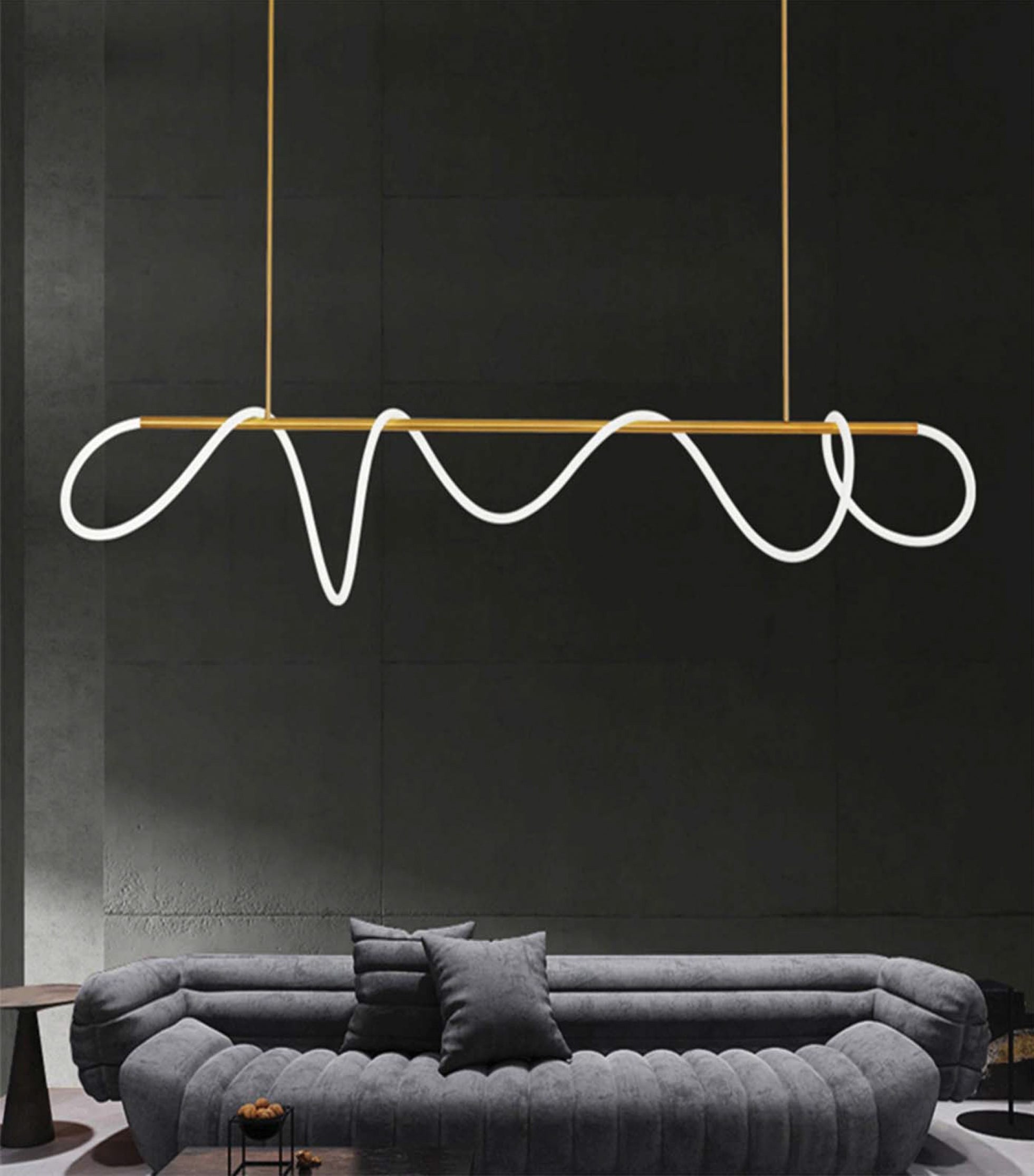 Linear Modern Led Clarissa - Built in LED contemporary linear suspended light – CASAVITA