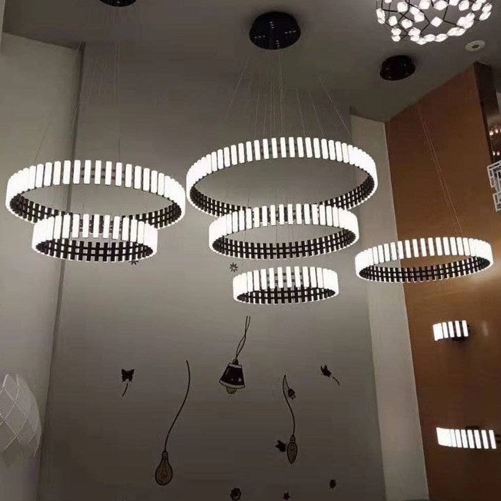 Rubin - Built in LED contemporary round suspended light