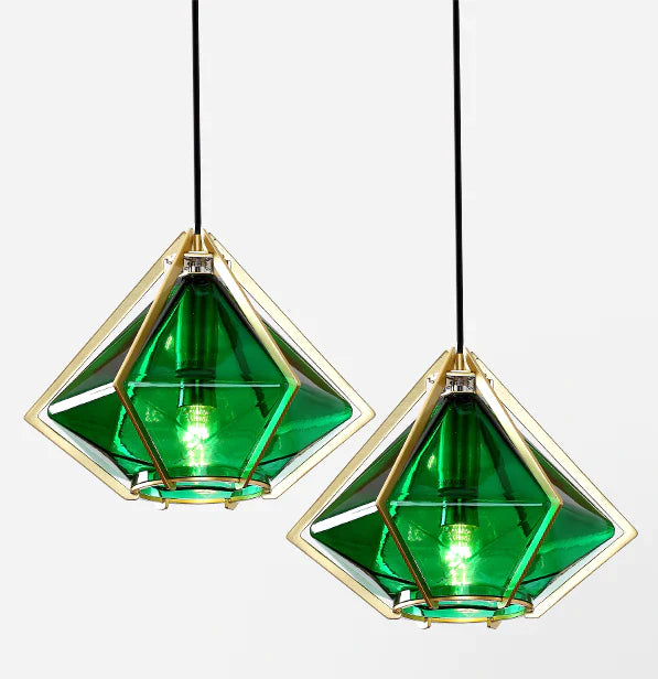 Abs B - E14 LED bulb glass suspended light