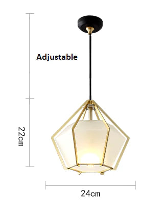Abs D - E14 LED bulb glass suspended light
