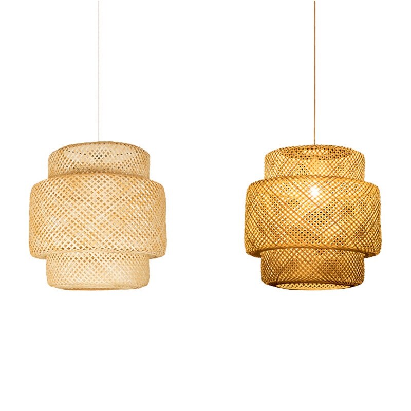 Shabaz - E27 LED bulb bamboo suspended light