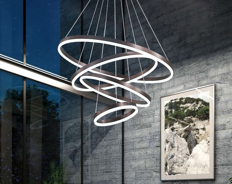 Aqeel - Built in LED modern round suspended light