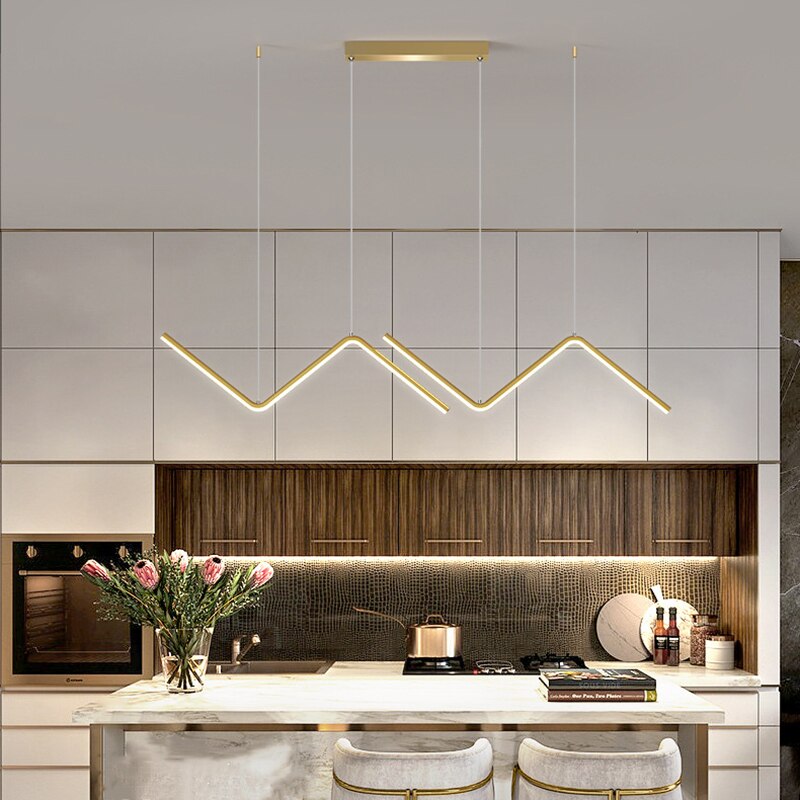 Mcpherson - Built in LED contemporary linear suspended light