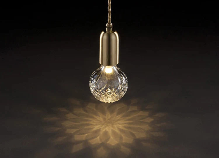 Fowler - G9 LED bulb contemporary round glass suspended light