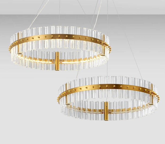 Lux - Built in LED luxury round suspended light