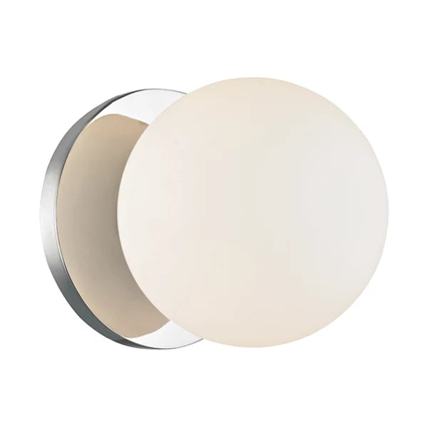 Jimenez - G9 LED bulb contemporary round glass wall light