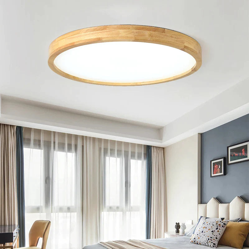 Maia - Built in LED wooden ceiling light