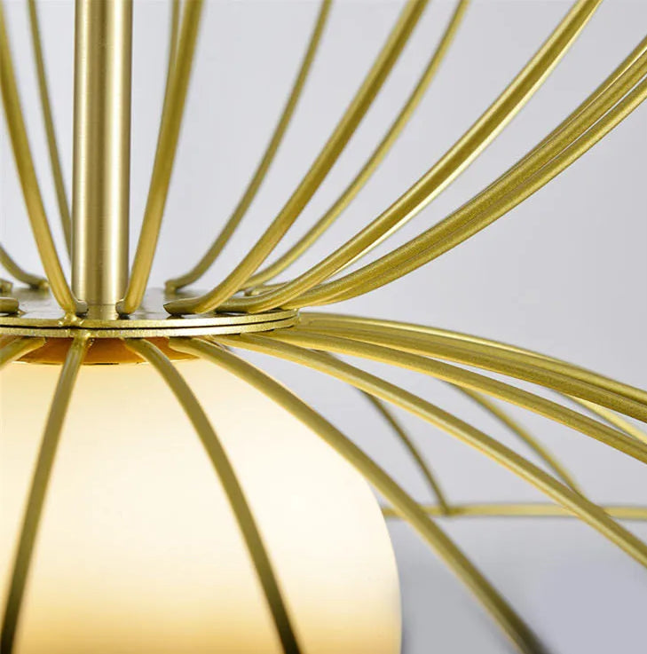 Holder - E27 LED bulb contemporary round suspended light