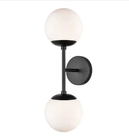 Manraj - E14 LED bulb contemporary glass wall light