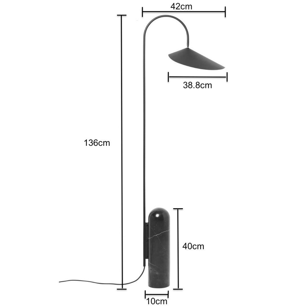 Mueller - E14 LED bulb contemporary floor lamp