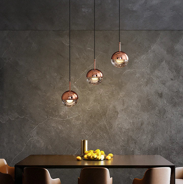 Compton - Built in LED contemporary round suspended light