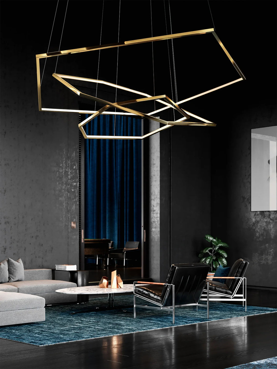 Burhan - Built in LED contemporary suspended light